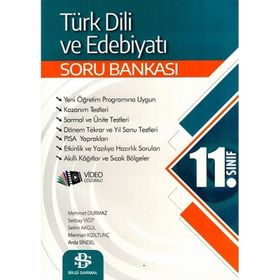 11. Sınıf Soru Bankası Türk Dili ve Edebiyatı 2021-Bilgi Sarmal Yayınları