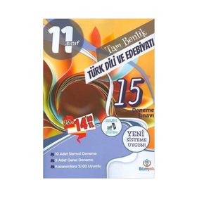 11. Sınıf Tam Benlik Türk Dili ve Edebiyatı 15 Deneme-Bilimyolu Yayınları