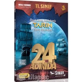 11. Sınıf Tarih 24 Adımda Özel Konu Anlatımlı Soru Bankası Sınav Dergisi Yayınları