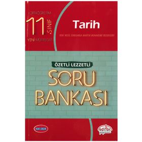 11. Sınıf Tarih Özetli Lezzetli Soru Bankası Editör Yayınları