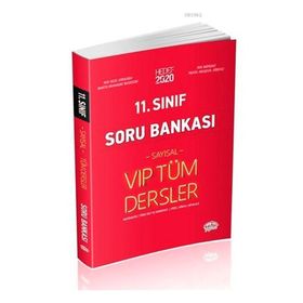11. Sınıf Tüm Dersler Sayısal Soru Bankası Kırmızı Kitap-Editör Yayınları