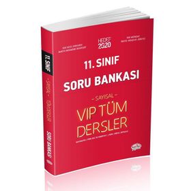 11. Sınıf Tüm Dersler Sayısal Soru Bankası Kırmızı Kitap-Editör Yayınları