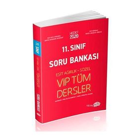 11 Sınıf Tüm Dersler Soru Bankası Eşit Ağırlık Sözel Editör Yayınları