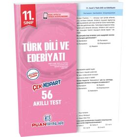 11. Sınıf Türk Dili Ve Edebiyatı Akıllı-Test Puan Yayınları
