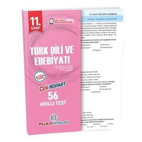 11. Sınıf Türk Dili Ve Edebiyatı Akıllı-Test Puan Yayınları