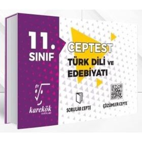 11. Sınıf Türk Dili ve Edebiyatı Cep Test - Karekök Yayınları