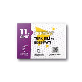 11. Sınıf Türk Dili ve Edebiyatı Cep Test - Karekök Yayınları