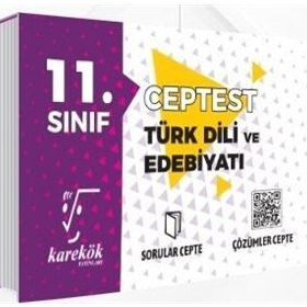 11. Sınıf Türk Dili ve Edebiyatı Cep Test - Karekök Yayınları