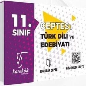 11. Sınıf Türk Dili ve Edebiyatı Cep Test - Karekök Yayınları
