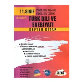 11. Sınıf Türk Dili ve Edebiyatı Defter Kitap 2023 - Ens Yayınları