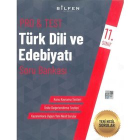 11. Sınıf Türk Dili ve Edebiyatı ProTest Soru Bankası-Bilfen Yayınları