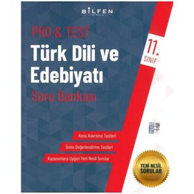 11. Sınıf Türk Dili ve Edebiyatı ProTest Soru Bankası-Bilfen Yayınları