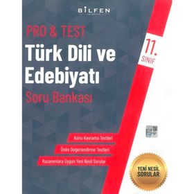 11. Sınıf Türk Dili ve Edebiyatı ProTest Soru Bankası-Bilfen Yayınları
