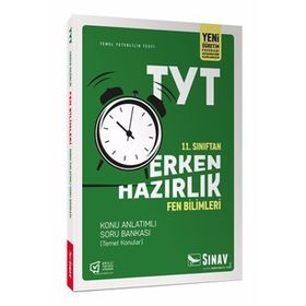 11.Sınıf TYT Erken Hazırlık Fen Bilimleri Konu Anlatımlı Soru Bankası Sınav Yayınları