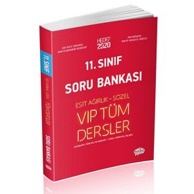 11. Sınıf Vip Tüm Dersler Eşit Ağırlık - Sözel Soru Bankası Kırmızı Kitap Editör Yayınevi