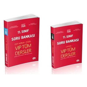 11. Sınıf Vip Tüm Dersler Eşit Ağırlık - Sözel Soru Bankası Kırmızı Kitap Editör Yayınevi