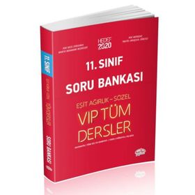 11. Sınıf Vip Tüm Dersler Eşit Ağırlık - Sözel Soru Bankası Kırmızı Kitap Editör Yayınevi