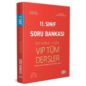 11. Sınıf Vip Tüm Dersler Eşit Ağırlık - Sözel Soru Bankası Kırmızı Kitap Editör Yayınevi