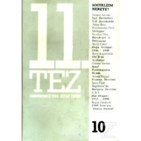 11. Tez Kitap Dizisi Sayı: 8 Sosyalizm Piyasa Demokrasi