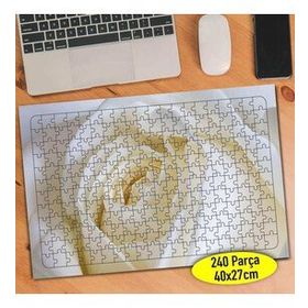 110148761 Zarif Çiçek Beyaz Gül 240 Parça Puzzle Yapboz