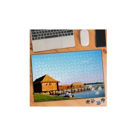 1102 Subotica Ahşap Evler Göl Kenarı 240 Parça Puzzle Yapboz