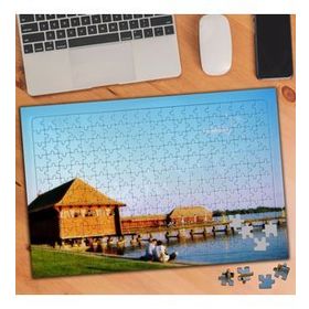 1102 Subotica Ahşap Evler Göl Kenarı 240 Parça Puzzle Yapboz