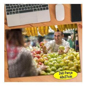 110331 Organik Gıda Pazarı Meyveler 240 Parça Puzzle Yapboz