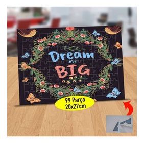 1110765 Büyük Hayal Yazılı 99 Parça Puzzle Yapboz Tablo