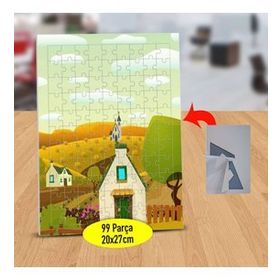 1110875 Küçük Kasabada Evler 99 Parça Puzzle Yapboz Tablo