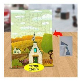 1110875 Küçük Kasabada Evler 99 Parça Puzzle Yapboz Tablo