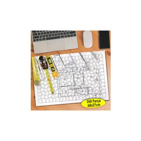 111213135 Mimarlık Ofisi Planlama 240 Parça Puzzle Yapboz