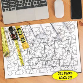 111213135 Mimarlık Ofisi Planlama 240 Parça Puzzle Yapboz