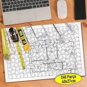 111213135 Mimarlık Ofisi Planlama 240 Parça Puzzle Yapboz