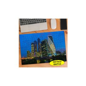 111412768 Işıklı Şehir Plazaları 240 Parça Puzzle Yapboz