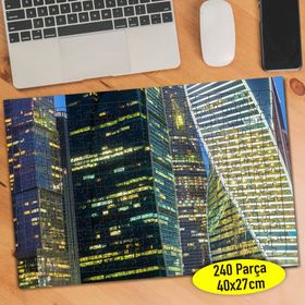111413285 Işıklı Şehir Plazaları 240 Parça Puzzle Yapboz