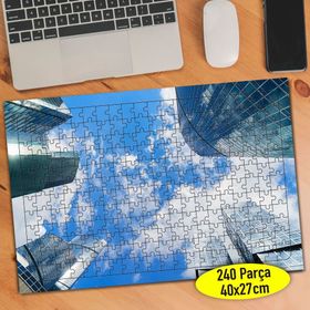 111414384 Plaza Kaplı Gökyüzü 240 Parça Puzzle Yapboz