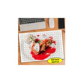 111466514 Vişne Soslu Turta Tatlısı 240 Parça Puzzle Yapboz