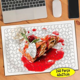 111466514 Vişne Soslu Turta Tatlısı 240 Parça Puzzle Yapboz