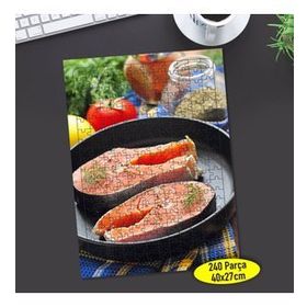111554241 Turuncu Somon Balığı Eti 240 Parça Puzzle Yapboz