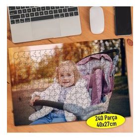 111991430 Gülümseyen Sevimli Bebek 240 Parça Puzzle Yapboz
