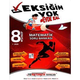 112 Matematik Yayınları 8. Sınıf Lgs 1. Dönem Matematik Eksiğim Yok Evde Kal Soru Bankası