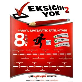 112 Matematik Yayınları 8. Sınıf Yarıyıl Matematik Tatil Kitabı