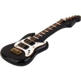 1:12 Ölçekli Siyah Elektro Gitar