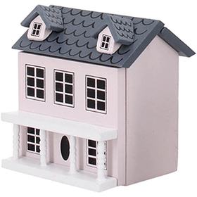 1/12 Pembe Ölçekli Dollhouse Minyatür Mini Süsler Ahşap Villa Zanaat Diy Dekor