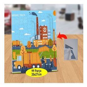 112005 İnşaat ÇAlışması Ve İşçiler 99 Parça Puzzle Yapboz Tablo