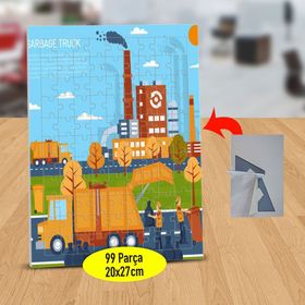 112005 İnşaat ÇAlışması Ve İşçiler 99 Parça Puzzle Yapboz Tablo