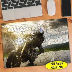 112017101 Hız Tutkunu Motorsiklet Yarışı 240 Parça Puzzle Yapboz