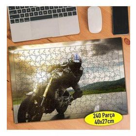 112017101 Hız Tutkunu Motorsiklet Yarışı 240 Parça Puzzle Yapboz