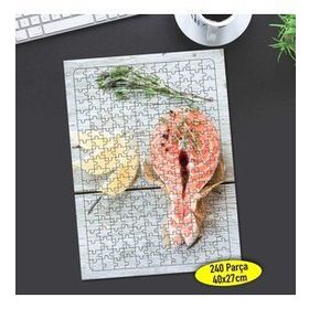 112248171 Turuncu Somon Balığı Eti 240 Parça Puzzle Yapboz