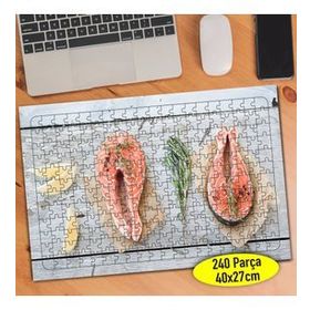 112248196 Somon Balığı Deniz Mutfağı 240 Parça Puzzle Yapboz